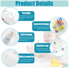 Bathroom Mesh Storage Organizer – Tidy, Practical & Space-Saving