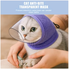 Cat Anti-Bite Transparent Mask – Safe, Comfortable & Stress-Free