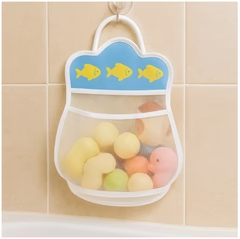 Kids' Bathroom Mesh Storage Bag – Fun, Tidy & Easy