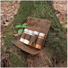Portable Canvas Spice Bottle Set – Compact, Stylish & Travel-Friendly