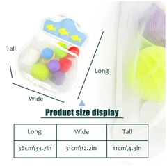 Kids' Bathroom Mesh Storage Bag – Fun, Tidy & Easy