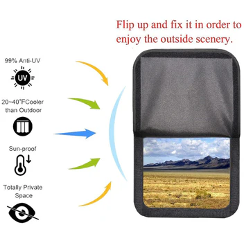 Car Window Sunshade Curtain – Full Sunblock & Privacy Protection