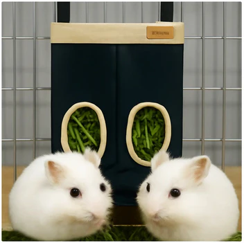 Dual-Hole Rabbit Hay Feeder Bag – Practical, Clean & Pet-Friendly