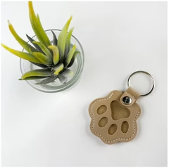 Pet Fur Keepsake Paw-Shaped Keychain – Cherish Your Pet Forever