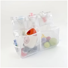 Double-Layer Mesh Hanging Organizer Bag – Practical, Versatile & Space-Saving