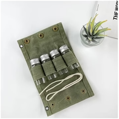Portable Canvas Spice Bottle Set – Compact, Stylish & Travel-Friendly