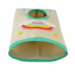 Rainbow-Themed Rabbit Hay Feeder Bag – Fun, Practical & Pet-Friendly