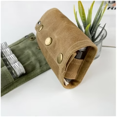 Portable Canvas Spice Bottle Set – Compact, Stylish & Travel-Friendly